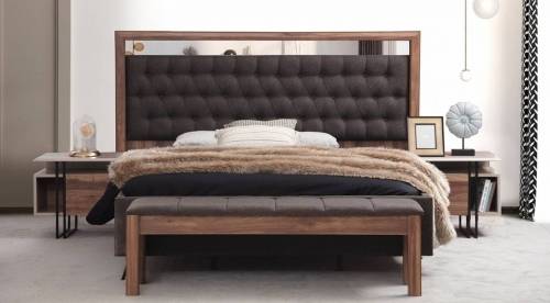 Nirvana Şömineli Modern Yatak Odası Takımı 